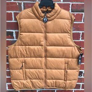 NWT Swiss Tech Mens Tan Puffer Vest with Peak Technology Various Sizes Available